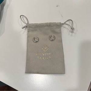 Kendra Scott Silver Huggie hoop earring